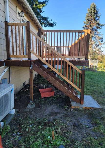 deck building on Whidbey Island